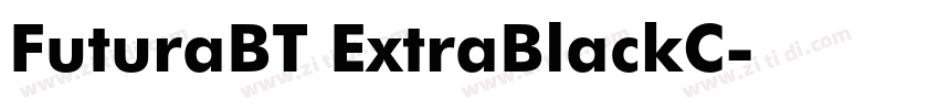 FuturaBT ExtraBlackC字体转换